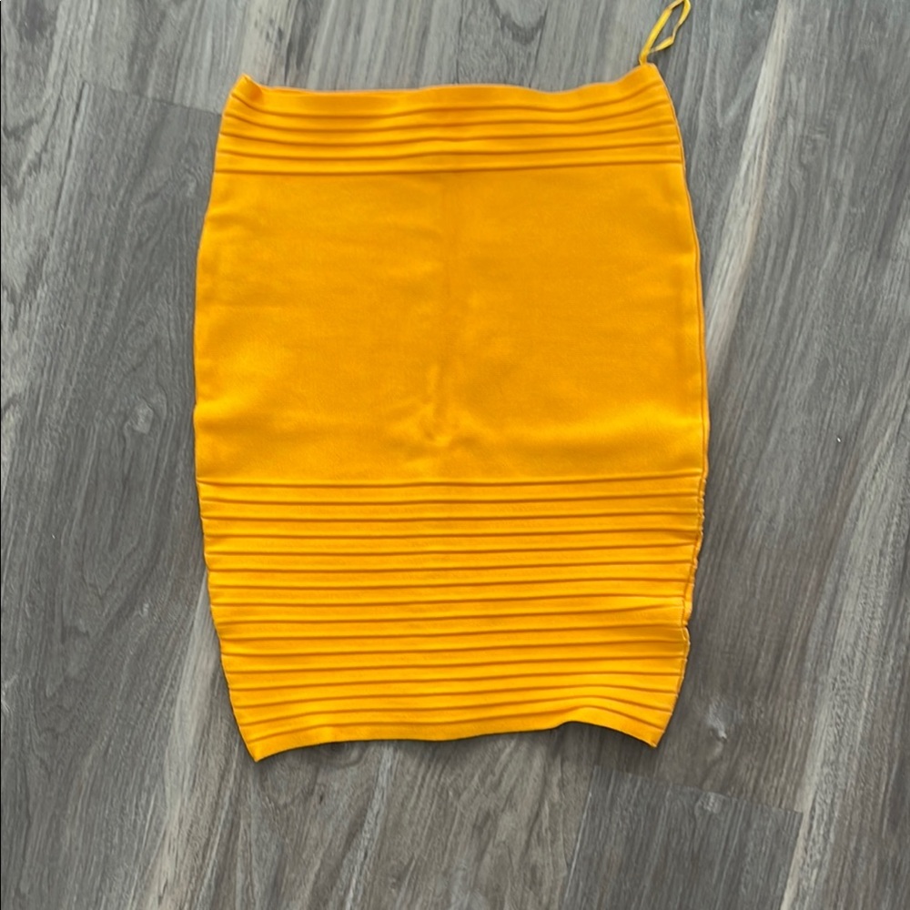Vibrant marigold Yellow Skirt Small mds stretchy bandage